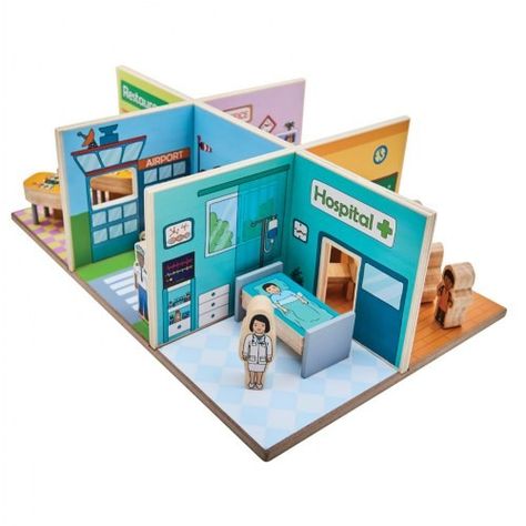 Airport Office, Early Education Classroom, Market Restaurant, Dramatic Play Center, Cardboard Box Crafts, Dramatic Play Centers, Paper Doll House, My Community, Community Helpers