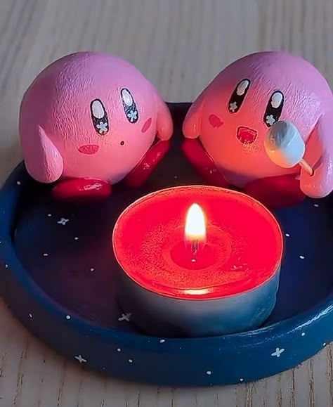 Kirby Air Dry Clay, Pokemon Ceramics Ideas, Clay Pokemon Easy, Pokemon Air Dry Clay, Gengar Clay, Minecraft Clay Ideas, Clay Air Dry Ideas, Clay Ideas For Boyfriend, Clay Date Ideas