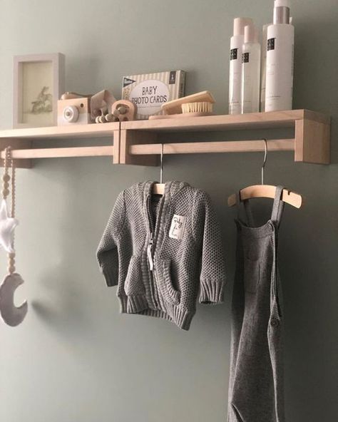 55 Ingenious Ways To Use IKEA Spice Racks | Home Design And Interior Baby Zimmer Ikea, Ikea Baby Nursery, Baby Room Boy, Kids Clothes Storage, Ikea Baby, Ikea Spice Rack, Closet Ikea, Hack Ikea, Kura Bed