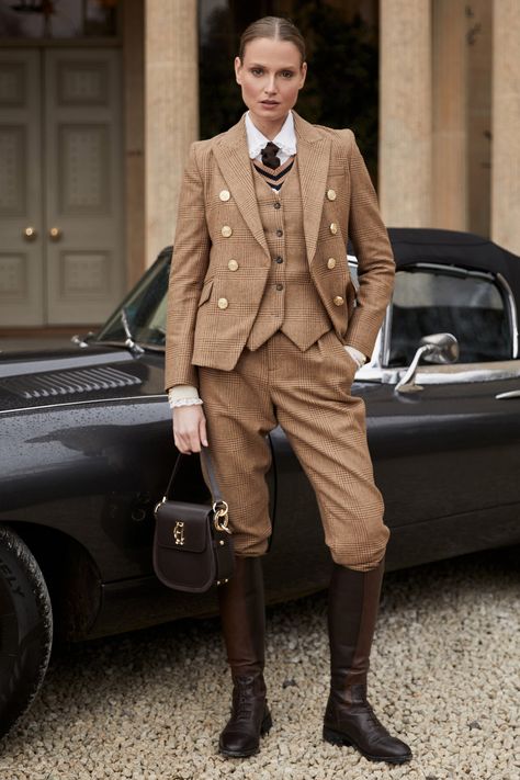 Tweed Clothing, British Country Style, Peg Trousers, Holland Cooper, Crew Clothing, Timberland Mens, Double Breasted Blazer, Saddle Bag, Dress Trousers