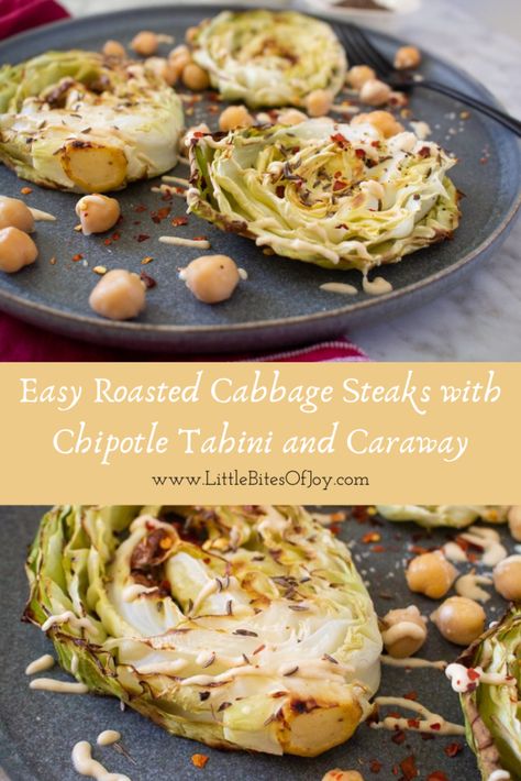 Roasted Cabbage Steaks Recipes, Tahini Cabbage Steaks, Brown Butter Tahini Cabbage, Maple Cumin Roasted Cabbage, Addictive Cabbage, Cabbage Steaks Recipe, Roasted Cabbage Steaks, Cabbage Steaks, Coleslaw Salad