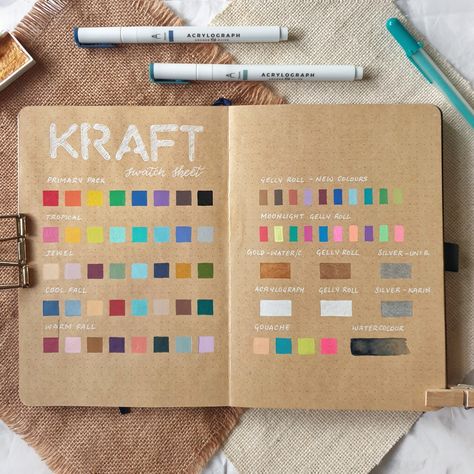 Kraft Paper Art, Best Art Supplies, Archer And Olive, Olive Design, Small Doodle, The Archer, Gold Watercolor, Toned Paper, Bujo Inspiration