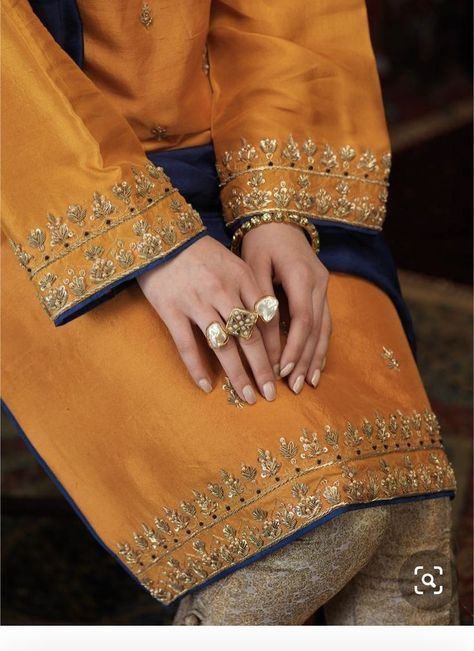 Dabka Work, Embroidery Suits Punjabi, Suits Punjabi, Velvet Dress Designs, Kurti Embroidery Design, Pakistani Fancy Dresses, Pakistani Dresses Casual, Dress Design Patterns, Hand Work Embroidery