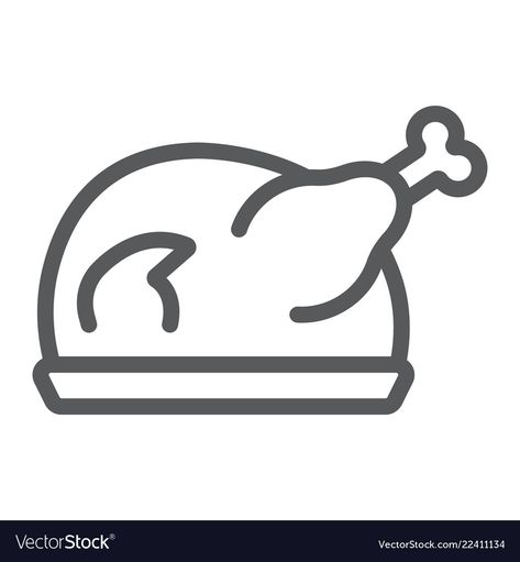 Meat Drawing Easy, Turkey Doodle, Chicken Outline, Meat Drawing, Turkey Template, Amelia Bedelia, Chicken Vector, Chicken Signs, Turkey Trot