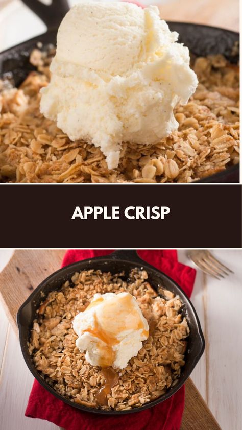 This delicious Apple Crisp is a quick and comforting dessert that’s perfect for any occasion. With a sweet cinnamon-sugar filling and a buttery, crumbly topping, it’s easy to make using simple ingredients you likely already have. Dessert With Granny Smith Apples, Recipes For Granny Smith Apples, Recipes Using Granny Smith Apples, Apple Crisp With Quick Oats, Pioneer Woman Apple Crisp Recipe, Pioneer Woman Apple Crisp, Apple Crisp Recipe With Oats, Delicious Apple Crisp, Bobby Flay Recipes