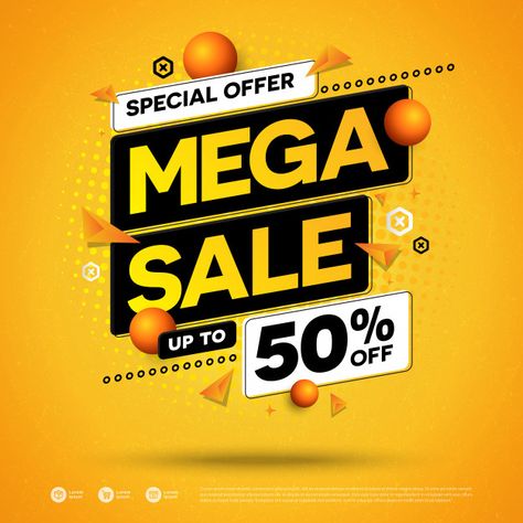 Graphic Design Sale Poster, Sale Poster Ideas Graphic Design, Offer Ads Design, Sales Ads Design, Mega Sale Design, Typography Ads Design, Premium Poster Design, Offer Design Graphics, Offers Poster Design