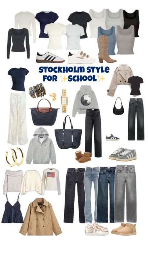 outfit Style For School, Outfit Ideaa, Cute Clothing Stores, Stockholm Style, Outfit Inspo Casual, Aesthetic Fits, Clothes And Shoes, Clothes Pictures, Stockholm Fashion