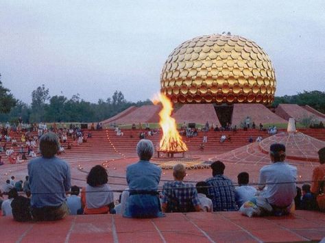 Auroville Commune, India Auroville India, Sri Aurobindo, Bay Of Bengal, Colonial Style Homes, Divine Mother, Pondicherry, India Tour, South India, Incredible India