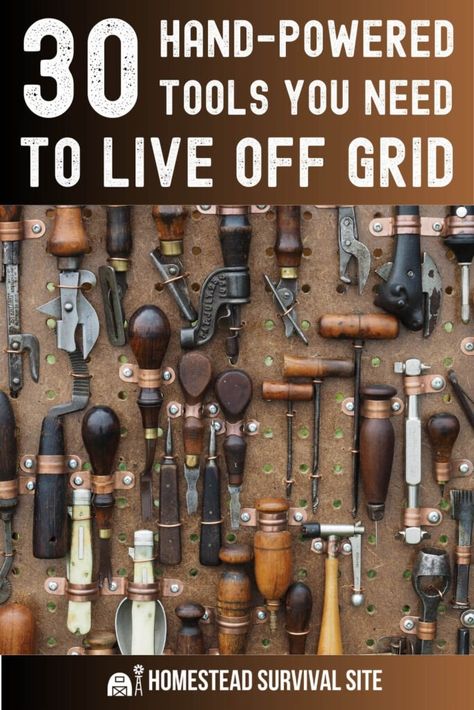 Preppers need tools, lots and lots of tools - of the manual variety. It would be unwise to expect to use power tools during a long-term disaster, even if the inciting incident had nothing to do with an EMP or cyber attack on our electrical grid. Sooner or later, your fuel stockpiles and spare chainsaw blades will run out. When they do, you must not only have a healthy stockpile of hand-powered tools, you must know how to use them. Products Organization, Organized Fridge, Organize Closet, Basic Tool Kit, Organize Kitchen, Organized Pantry, Organisation Ideas, Bedroom Organization, Organization Products