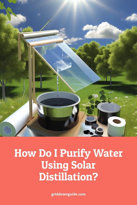 Welcome to the informative guide on how to purify water using solar distillation! In this article, we will explore the simple yet effective method of using the power of the sun to make water safe for... Solar Distiller, Solar Water Distiller, Purifying Water, Water Distiller, Home Steading, Survival Skills Emergency Preparedness, Purify Water, Water Issues, Solar Hot Water