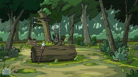 Adventure Time Forest Background, Craig Of The Creek Background Art, Island Cartoon Background, Cartoon Network Background Art, Adventure Time Background Art, Cartoon Scenery Landscapes, Forest Cartoon Background Animation, Craig Of The Creek Backgrounds, Adventure Time Background Landscape