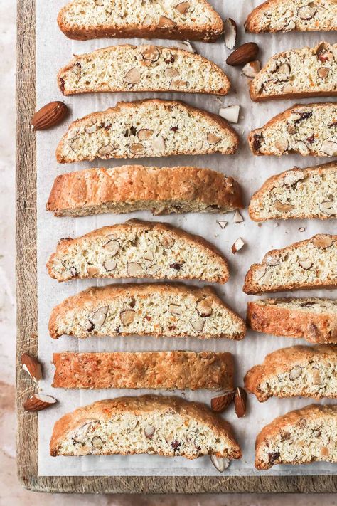 A comprehensive guide showing you how to make classic Almond Biscotti. This Italian classic cookie recipe is unbelievably simple to make and this homemade recipe beats store-bought any day of the week. With their signature crunch, these cookies are perfect to dunk in your coffee. They make great festive gifts too. By Emma Duckworth Bakes Biscotti Recipes Best, Almond Biscotti Recipe, Classic Cookies Recipes, Toast In The Oven, Almond Biscotti, Biscotti Recipe, Blanched Almonds, Homemade Recipe, Italian Cookies