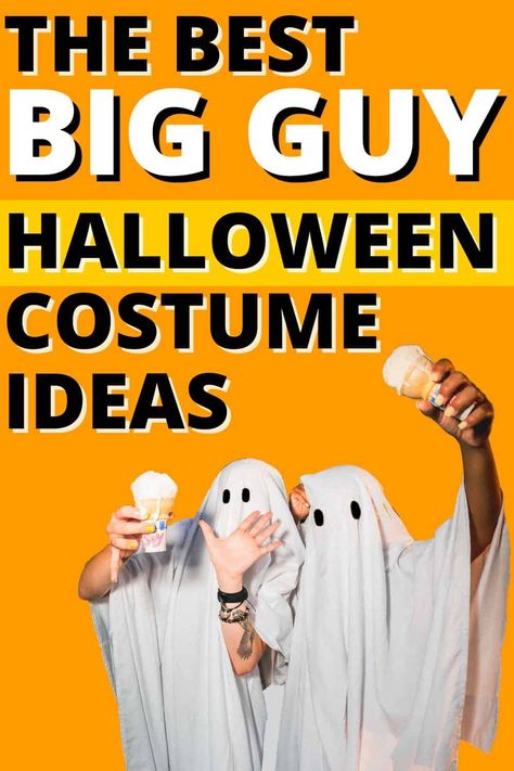 big guy halloween costume ideas Last Minute Guys Halloween Costumes, Diy Guys Halloween Costumes, Big Guy Costume Ideas, Halloween Costumes For Tall Guys, Funny Costumes For Guys, Diy Mens Costumes Halloween, Tall Halloween Costumes, Easy Men’s Halloween Costume, Men’s Halloween Costumes 2024