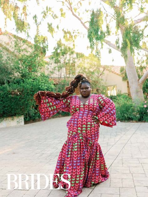 Gabby Sidibe's Cover is My First Time Reading a Bridal Magazine Kitenge Dress, Bridal Magazine, What Is Happening, Brides Magazine, Kitenge, To Read, First Time, That Look, Look At