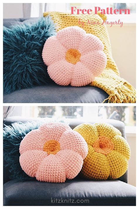 Flower Pillow Pattern, Crochet Cushion Covers, Crochet Pillow Patterns Free, Crochet Cushion Pattern, Lovey Crochet, Beau Crochet, Cushion Cover Pattern, Retro Throw Pillows, Pillow Crochet