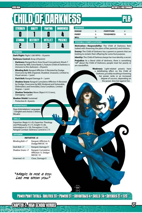 Mutants And Masterminds Characters, Mutants And Masterminds Character Design, Superhero Female, Knight Rpg, Superhero Games, Superhero Sketches, Superhero Character Design, Stat Block, Superhero Comics Art