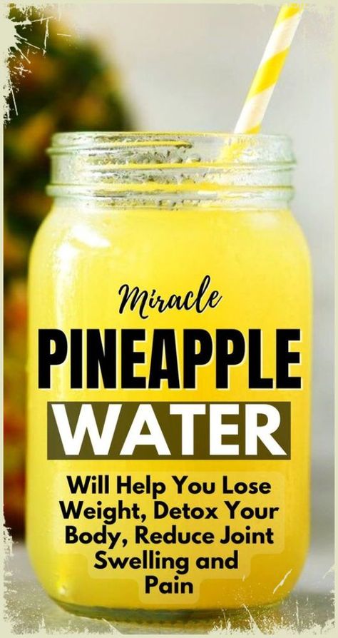 Pineapple Detox, Pineapple Water, Pineapple Drinks, Baking Soda Beauty Uses, Detoxify Your Body, Detox Your Body, Smart Things, Healthy Smoothie, Detox Water