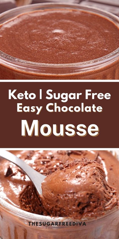 Keto Mug Recipes Easy, Zero Carb Chocolate Mousse, Low Fat Chocolate Mousse, Keto Chocolate Pudding, Healthy Low Carb Sweets, Keto Chocolate Mousse Pie, Keto Mousse Chocolate, Sugar Free Mousse Recipes, Sugar Free Mousse