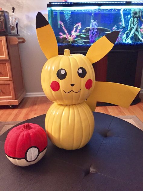 Trunk Or Treat Pokemon Ideas, Pikachu Pumpkin Painting, Trunk Or Treat Pokemon, Pokémon Trunk Or Treat, Pokemon Pumpkin Painting, Pokemon Trunk Or Treat Ideas, Pumpkin Pokemon, Pikachu Pumpkin, Pumpkin Challenge