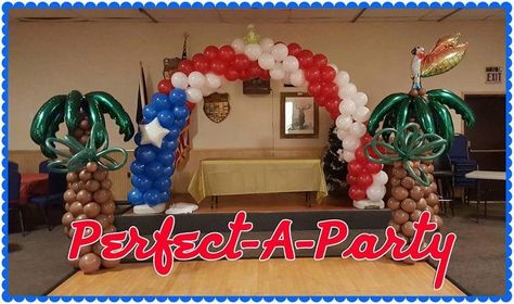 Puerto Rico Party Theme, Puerto Rico Theme Party Ideas, Puerto Rico Birthday, Table Party Decorations, Extravagant Party, Incredibles Party, Work Event Ideas, Unique Birthday Ideas, Havana Nights Party