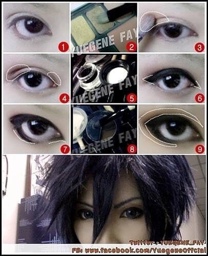 Vkei Makeup, Visual Kei Makeup, L Cosplay, Cosplay Makeup Tutorial, Kei Visual, Anime Makeup, Japanese Makeup, Cosplay Tutorial, Guy Stuff