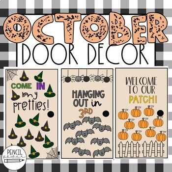 Decorate your classroom, door or hallway bulletin board with these  three fall-themed decoration sets that correlate with fun books for  September!Each set is available in color and black and white PDF versions. Images print two per pageCheck the thumbnails for examples of size, color and images.*Be sure to select fit to page/scale to fit when printing for best results*Look at our other months for more ideas:Pencil Power Door DecorationsConnect with us:Email: pencil.pwr@gmail.comInstagram: @penc Speech Therapy Door Decor Fall, October Door Decorations, September Classroom Door, Fall Teacher Door Ideas, October Door Decorations Classroom, Fall School Door Decorating Ideas, Fall School Doors, Fall Door Decorations Classroom, Books For September