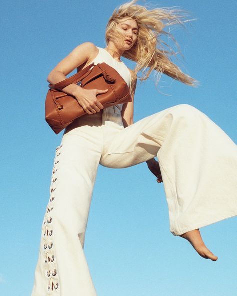 Gigi Hadid Photoshoot, Gigi Hadid Style, Elle Us, Black Mesh Dress, Summer Campaign, Campaign Fashion, All White Outfit, Hadid Style, Img Models