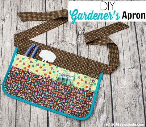 Sew Can Do: How To Make A Multi-Pocket Gardening Apron Utility Apron, Diy Sewing Gifts, Diy Gifts For Friends, An Apron, Gardening Apron, Sewing Tutorials Free, Sewing Aprons, Aprons Patterns, Baby Diy