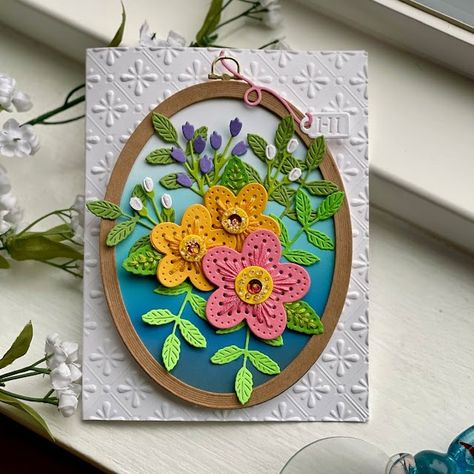 Susanbcards: Spellbinders April Stitching DOM #2 Stitching Dies, Paper Stitching, Card Stitching, Spellbinders Dies, Stitched Cards, Girly Birthday, Stitching Cards, Seal Gifts, Cardmaking Ideas