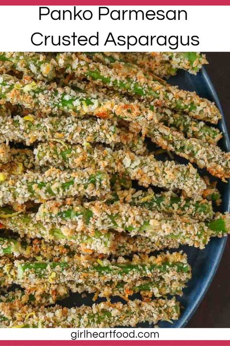 Parmesan Crusted Asparagus, Crispy Asparagus, Oven Baked Asparagus, Asparagus Appetizer, Fried Asparagus, Parmesan Asparagus, Lemon Aioli, Spring Dishes, Asparagus Fries