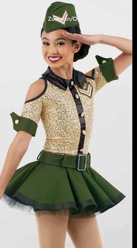 Character Dance Costumes, Dance Costumes Tap, Weissman Dance Costumes, Dance Recital Costumes, Paige Hyland, Tap Costumes, Wwii Uniforms, Brooke Hyland, Dancing Costumes