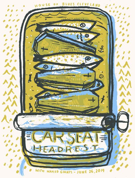 Car Seat Headrest // Silk-Screen // Limited edition concert poster // The Bubble Process Car Seat Headrest Poster Vintage, Carseat Headrest Poster, Car Seat Headrest Shirt, Car Seat Headrest Aesthetic, Car Seat Headrest Art, Cool Art Posters, Car Seat Headrest Band, Car Seat Headrest Poster, Car Seat Headrest Wallpaper