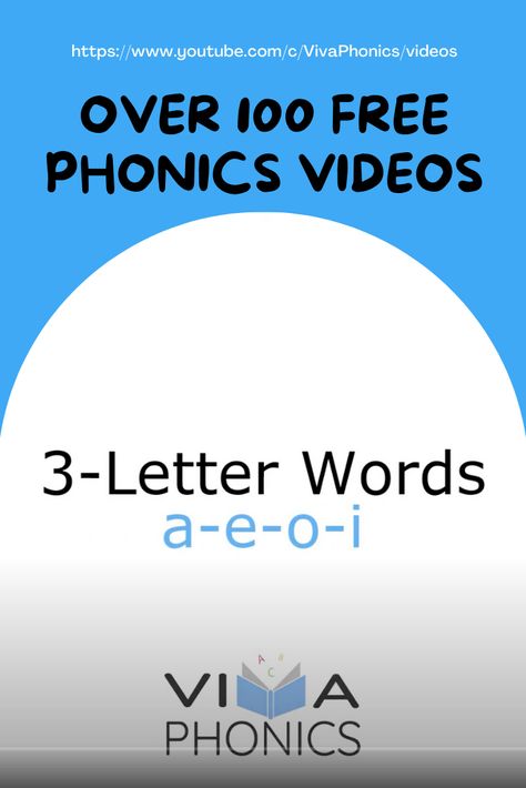 Phonics Videos, 3 Letter Words, Read For Free, Phonics Free, Phonics Lessons, Letter N Words, 3 Letter, English Worksheets, Free Content