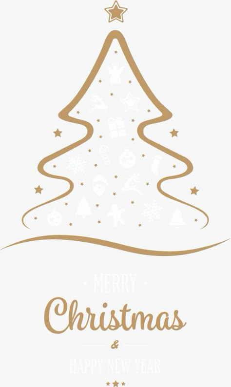 Line Christmas Tree, Card Diy Ideas, Christmas Card Diy, Christmas Card Wishes, Christmas Tree Stencil, Christmas Tree Vector, Line Clipart, Christmas Tree Drawing, Hand Drawn Christmas