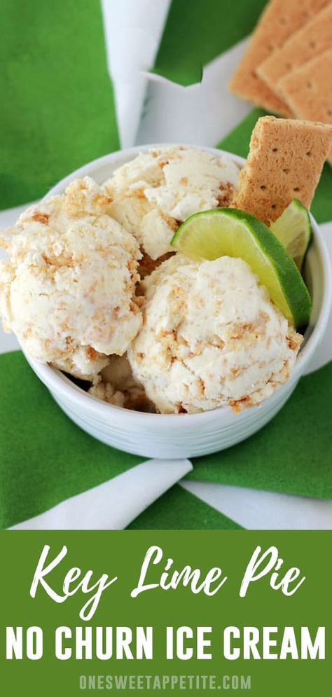 Key Lime Ice Cream, Key Lime Pie Ice Cream, Lime Ice Cream, Pie Ice Cream, Dessert Summer, Easy Ice Cream, No Churn Ice Cream, Ice Cream Pies, Easy Summer Desserts