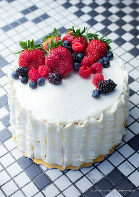 How to make Whole Food's Berry Chantilly Cake at home | NOLA.com Gentilly Cake Recipe, Whole Foods Cake, Chantilly Cake Recipe, White Almond Cakes, Berry Chantilly Cake, Chantilly Cake, Birthday Recipes, Cake At Home, Cakes To Make