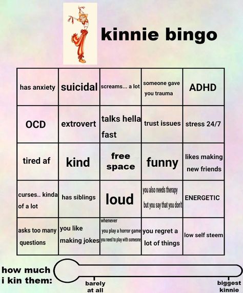 Fnaf Kinnie Bingo, Kin Bingo, Fun Templates, Fnaf Animatronics, Sunny Boy, Kinnie Bingo, Bingo Sheets, Bingo Template, Drawing Things