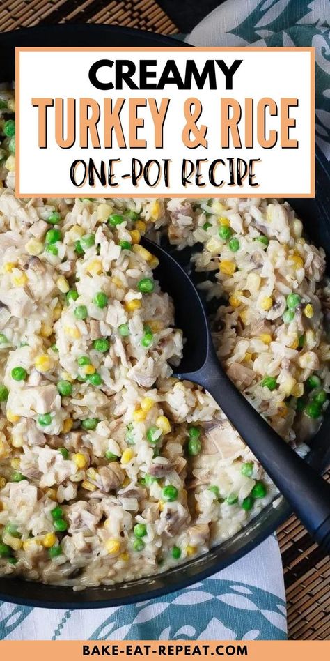 Rice Dishes Healthy, Easy Main Course Recipes, Turkey And Rice, Leftover Rice Recipes, Turkey Rice, Turkey Casserole, Rice Dinner, Leftover Turkey Recipes, Turkey Dinner