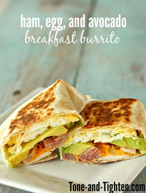 Delicious, hot breakfast on the go! These Ham, Egg, and Avocado Breakfast Burritos are a must! #healthy #recipe Egg And Avocado Breakfast, Burrito Recipe, Breakfast Burritos Recipe, Breakfast Burrito, Avocado Breakfast, Burritos Recipe, Breakfast On The Go, Breakfast Burritos, Breakfast Time