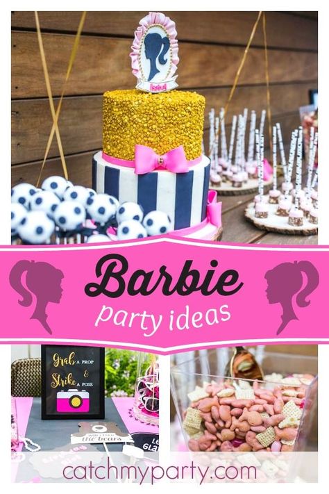 Don't miss this stylish Barbie Glamping birthday party! The birthday cake is stunning! See more party ideas and share yours at CatchMyParty.com #catchmyparty #partyideas #barbiebirthdayparty #glampingbirthdayparty #barbieglampingbirthdayparty #girlbirthdayparty Barbie Camping Birthday Party, Barbie Party Games Activities, Barbie Party Ideas, Barbie Bday, Glamping Birthday Party, Glamping Birthday, Birthday Barbie, Girl Parties, Glamping Party