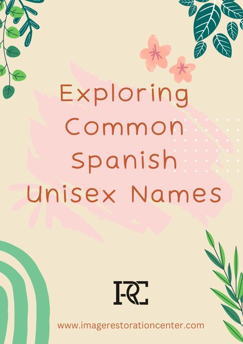 Choosing a name for your baby is an exciting and important decision. Spanish names are known for their beautiful melodies and rich meanings. In recent years, there has been a growing trend of parents looking for unisex names, which can be used for both boys and girls. Unisex names offer a sense of gender inclusivity and provide flexibility when it comes to naming your little one Spanish Boy Names, Gender Inclusivity, Unisex Names, Twin Names, Spanish Baby Names, Unisex Baby Names, Unisex Name, Spanish Names, Genealogy Resources