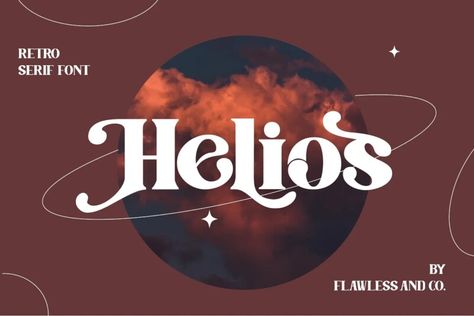 Helios Font - Download Free Font Retro Font Dafont, Free Fonts Retro, Free Retro Fonts, Modern Retro Font, Retro Design Poster, Fonts Retro, Modern Fonts Free, Merry Christmas Font, Bold Script Font