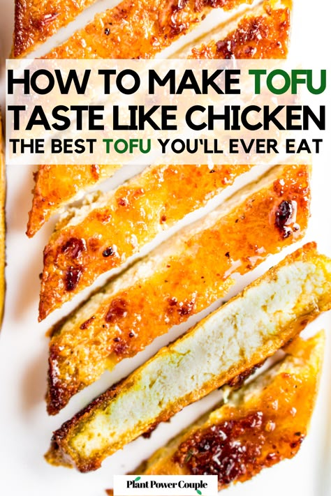 Discover the ultimate plant-based hack with our 'How to Make Tofu Taste Like Chicken' post! The tofu freezer trick transforms tofu into a meaty, chewy delight, mimicking chicken's texture. Explore our best tips, tricks, and marinades for mind-blowing vegan chicken, from lemon pepper tofu cutlets to the BEST EVER vegan chicken parmesan. Uncover the secrets to this game-changing process – a must-try for all plant-based enthusiasts! Tofu Taste Like Chicken, Tofu Cutlets, Pepper Tofu, Tofu Recipes Healthy, Tofu Recipes Vegan, Vegan Chicken, Clean Protein, Vegan Tofu, Plant Based Diet Recipes