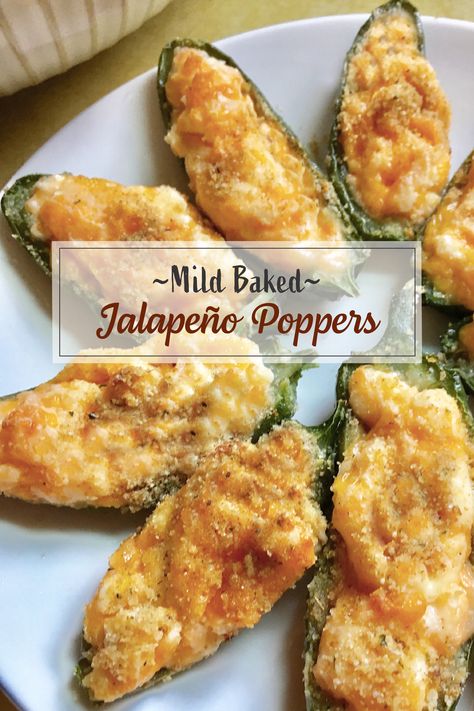 Mild Jalapeno Recipes, Baked Jalapeno Poppers Oven, Baked Jalapeño Poppers, Jalapeño Poppers Recipe, Popper Recipes, Baked Jalapeno Poppers, Bacon Wrapped Jalapeno Poppers, Jalapeno Popper Recipes, Jalapeño Poppers