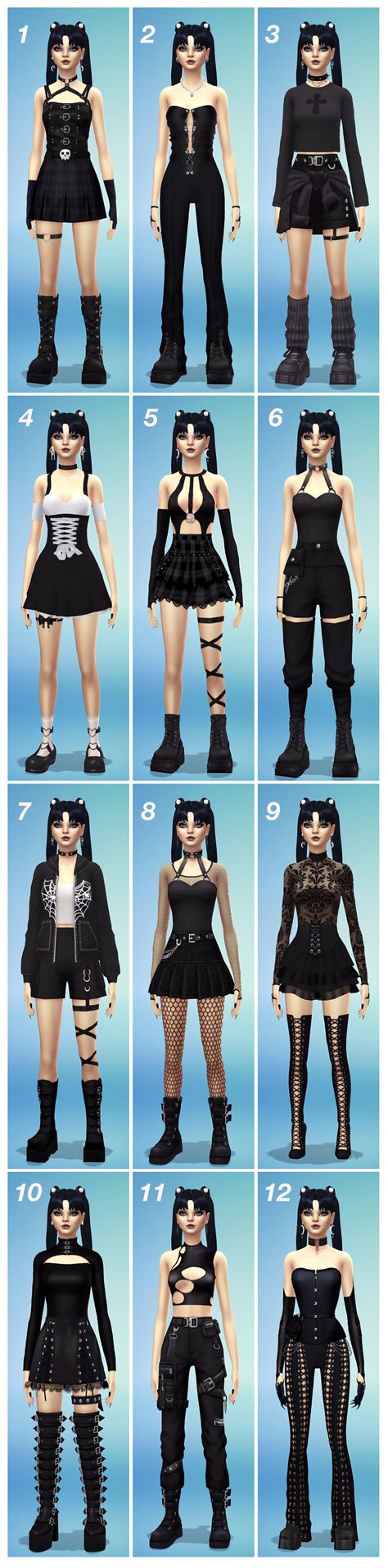 Cute Tops Aesthetic, Sims 4 Cc Goth, Goth Looks, Harajuku Shirt, Floral Tshirt, Pelo Sims, Sims 4 Body Mods, Sims 4 Expansions, Sims 4 Cc Folder