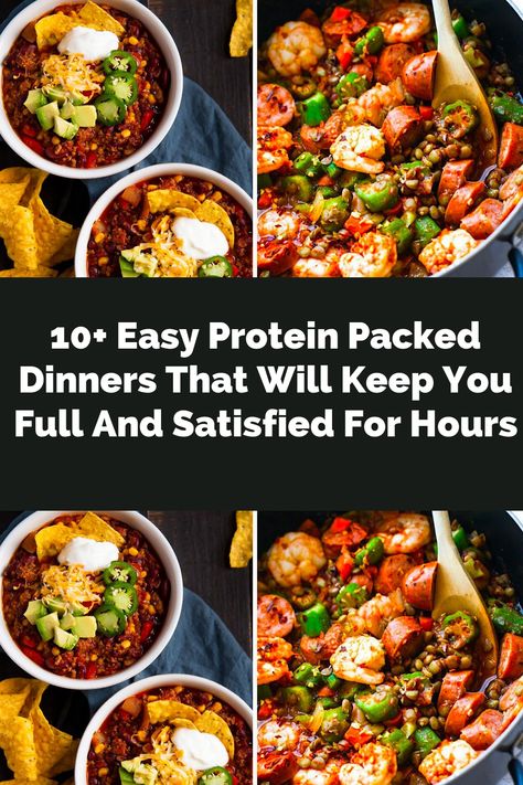 Protein Packed Dinners, Easy Protein, Protein Pack, Delicious Dinner Recipes, High Protein Recipes, Protein Foods, Building Block, Chana Masala, High Protein