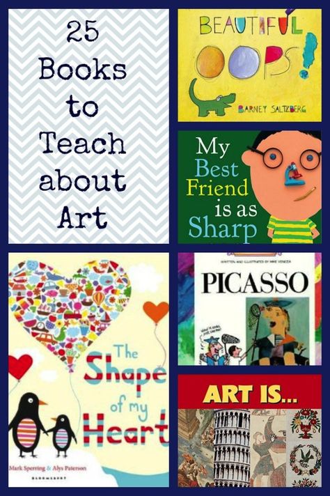 Welcome back to school! Are you ready? We start our staff meetings tomorrow and then the kids come on Wednesday! With the new school year starting, I thought I would highlight some old posts that… Art Books For Kids, Amazing Books, Art Curriculum, Homeschool Art, Kindergarten Art, Art Lessons Elementary, Literature Art, Camping Art, Art Books