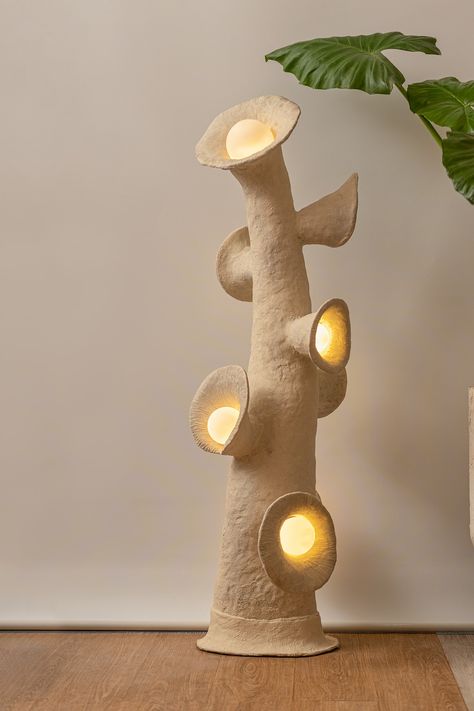 12 unconventional Indian lighting brands to bookmark for your next home renovation Interior Product Design, Light Sculptures, Ceramic Lamp Design Ideas, Mushroom Lamps, Unique Lamp, Lamp Ceramic Design, Paper Clay Lampshade, Ceramic Illuminaries, Ceramic Handmade Lamp Base