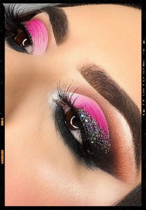 Image edited by AirBrush AppFilterColorULT-3Best Eye Makeup Looks For 2021Pink And Glitterymakeup makeuplooks eyeliner pinkshadow glittermakeup eyemakeup fashion trend photoeditor filter airbrush retouch airbrushfilter Pink Singer Makeup Looks, Pink And Black Makeup Looks Black Women, Pink Black And White Makeup, Neon Pink Eye Makeup, Pink Black Eyeshadow, Rock Concert Makeup Looks, Pink And Black Eyeshadow Looks, Pink And Black Makeup Looks, Pink And Black Eye Makeup