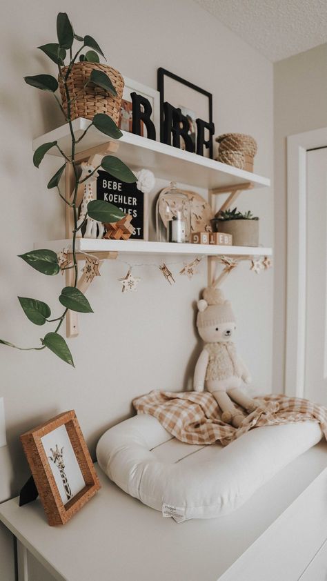 mon_mode on Instagram: Getting ready for all the bebe snuggles, for ultimate comfort we added the @snuggle_me_organic to the mix ☁️#snugglemeorganic via… Peanut Changer, Baby Room Organization, Nursery Room Inspiration, Babies First Year, Room Organization, Changing Table, Getting Ready, Baby Nursery, Baby Room